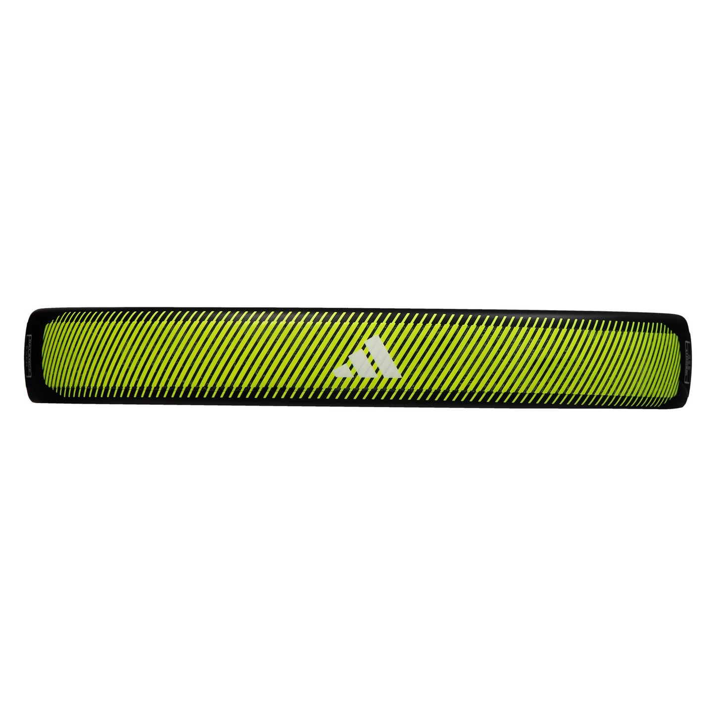 With a bold lime and black design featuring a central white logo, the ADIDAS RX Series Padel Racket from adidas is constructed with fiberglass for enhanced durability and performance on the court.