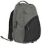 The NOX Street Series Padel Backpack - Grey features two main zippered compartments, a black mesh front pocket, and ergonomic padded straps. Stands upright to display its sleek side and front—ideal for sports adventures. Brand: NOX.