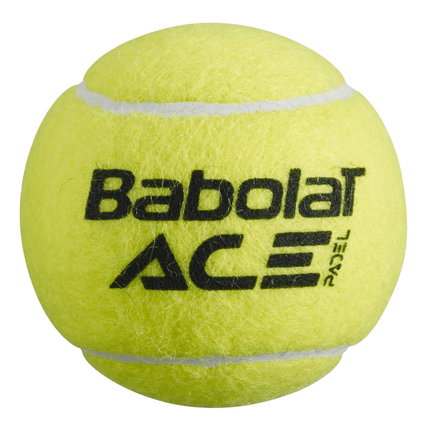 The Babolat Ace Padel X3 features yellow padel balls with black branding, showcasing subtle texture and stitching. Ideal for competitive players, these balls are trusted by the International Padel Federation to lead the game.