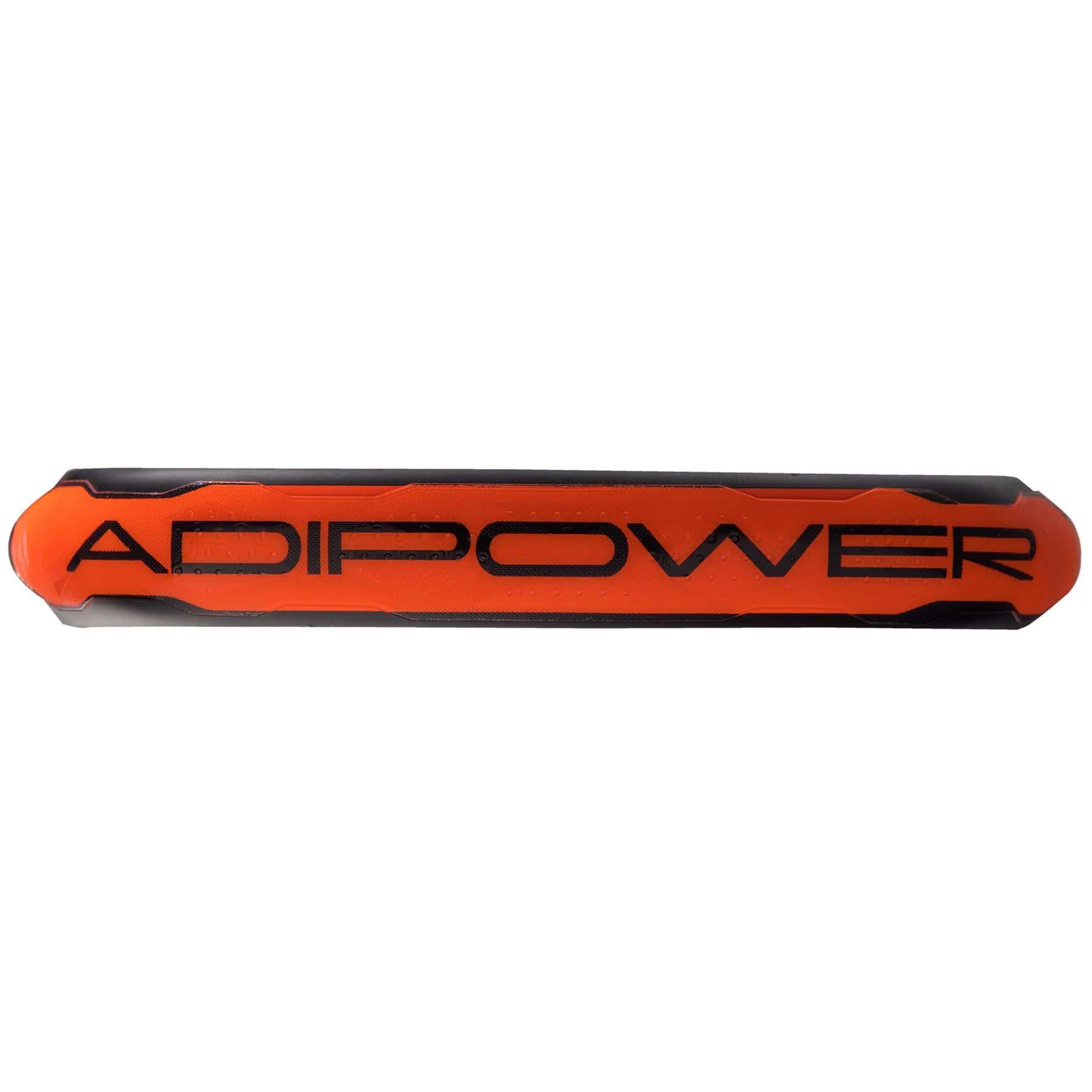 The image features the sleek and stylish ADIDAS Adipower CTRL Team 3.3 Padel Racket in black and orange, boasting an elegant rectangular design that caters to intermediate players seeking control. With "ADIPOWER" prominently displayed, its design includes rounded edges for a refined appearance.