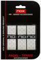 The NOX Pro Perforated Padel Overgrips - White (3 Pack) enhance breathability and comfort while reducing vibrations for better performance. Supplied by NOX in black and red packaging, they're ideal for padel or tennis.