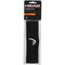 The packaging showcases the HEAD Padel Headband in black, featuring a prominent white logo and text emphasizing its superior sweat absorption and improved elasticity.