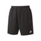 The Yonex 15170 Knit Men's Padel Shorts in black come with an elastic waistband and a subtle white logo on the lower left side. These shorts are designed with VeryCool Dry technology to ensure comfort and offer UV protection for sunny days.