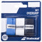 The Babolat My Overgrip X3 Padel Overgrips package presents three overgrips in black, blue, and white. The packaging features a "new formula" that offers improved absorption and a "tacky feel.