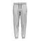 The HEAD Club Original Mens Padel Pants - Grey by HEAD feature soft French terry, black drawstrings, side pockets, ribbed cuffs, an elastic waistband, and a small black logo on the left thigh, shown against a plain white background.