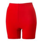 A Yonex 20686 Women's Dress in a vibrant ruby red color on a plain white background, designed with VERY COOL TECHNOLOGY for comfort and features UV REDUCTION to keep you protected under the sun.