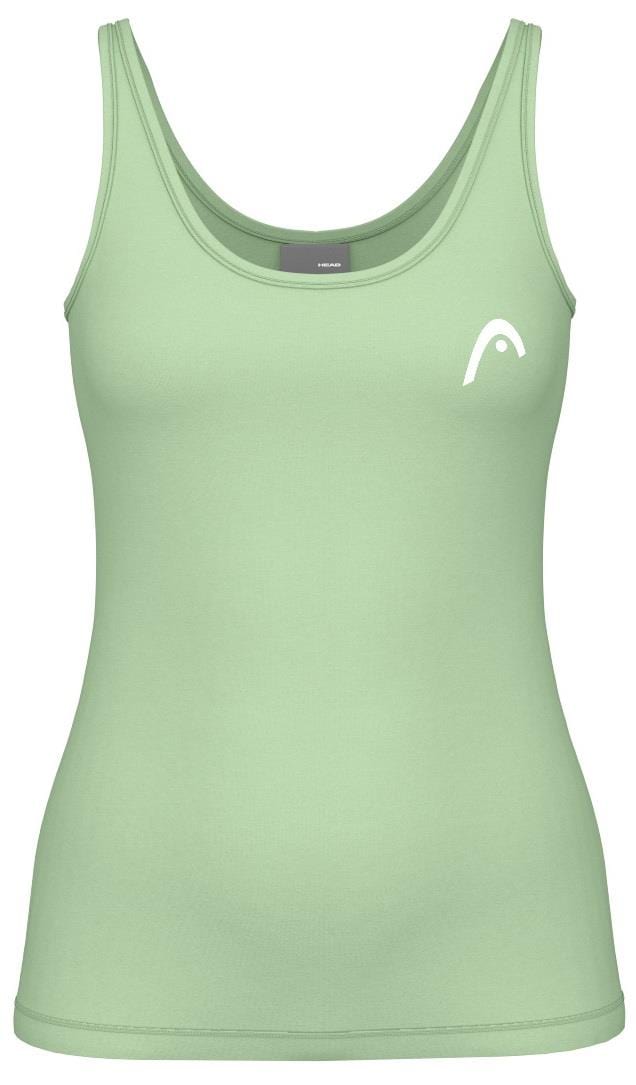 Check out the HEAD Spirit II Women's Padel Tank Top in celeste, featuring a scoop neckline and a subtle white logo on the left chest. Designed with Moisture Transfer Microfiber, this tank offers simplicity and sporty style for your active days.