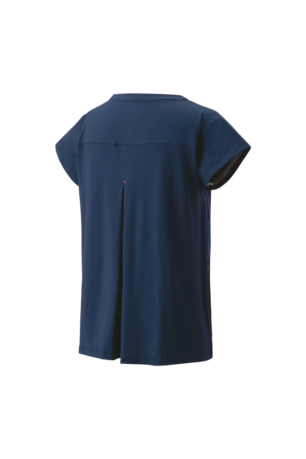 The Yonex 20764 Crew Neck Women's Padel T-Shirt in Indigo Marine offers a stylish, boxy fit with short sleeves and a back pleat. Its casual design incorporates Yonex's VeryCool technology for enhanced comfort, while its lightweight fabric and straight hem ensure ease of wear. Ideal for staying cool in style.