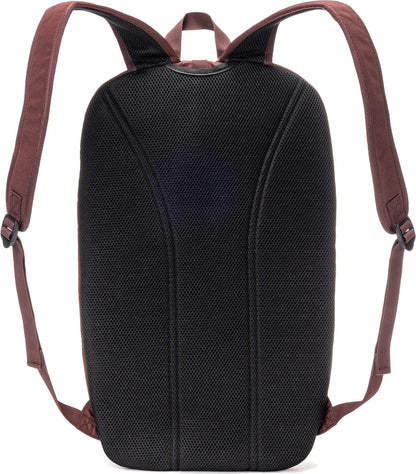 The Yonex 42512EX Team Padel Backpack in Ruby Red features black padded mesh backing and adjustable shoulder straps for comfort—ideal for racket sports enthusiasts seeking an easy-to-carry bag.