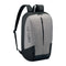 The Yonex 42512EX Team Padel Backpack is lightweight and compact, showcasing a geometric-patterned gray front with black sides. It has two adjustable shoulder straps, a top handle, and a zipper closure. The Yonex logo is prominently printed on the front, ideal for racket sports enthusiasts.