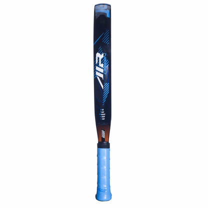 The Babolat Air Origin Padel Racket in blue, by Babolat, features a stylish blue design and textured grip—ideal for players who value both performance and modern looks.