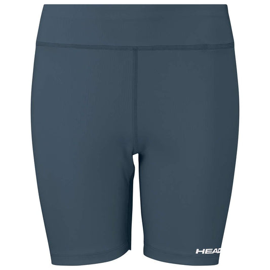 Enjoy optimal comfort with these navy athletic shorts from the HEAD Vision Womens Short Tights collection. Designed with a high waist and Moisture Transfer Microfiber technology, they ensure you stay cool and dry. A discreet white logo enhances the lower left for a touch of style.