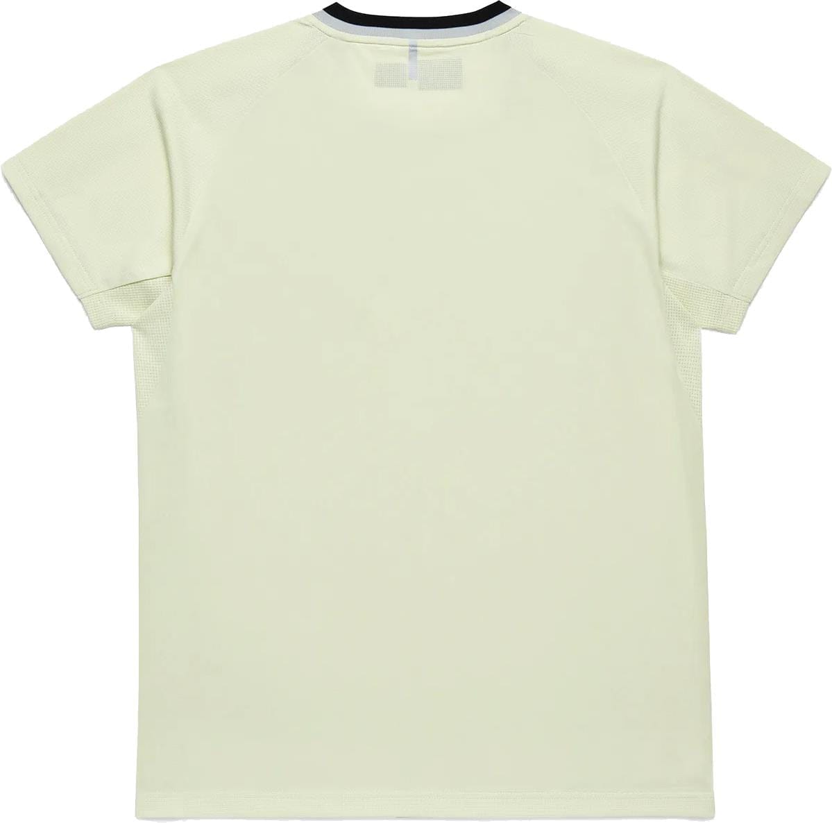 Back view of the Yonex 10712YX Crew Neck Men's Padel T-Shirt in Champagne, featuring a black collar detail and quick-drying fabric, displayed against a plain white background.