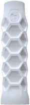 A white cylindrical grip with a honeycomb pattern, the Bullpadel Hesacore Tour Padel Grip by Bullpadel resembles a foam roller but is designed for padel rackets.