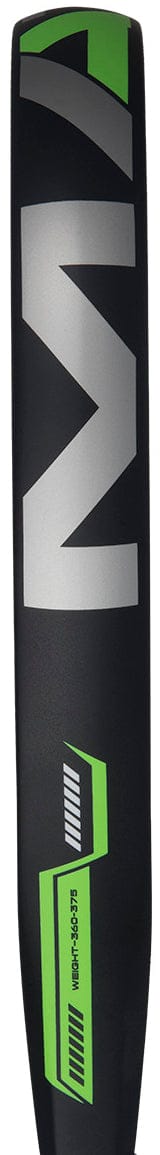 Close-up of the adidas Match Lime 2026 Padel Racket - Black / Lime, a teardrop racket with metallic silver and bright green geometric designs—ideal for beginners who want style and performance.