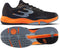 Bullpadel Hybrid Fly 26I Mens Padel Shoes - Black, with orange and gray accents, shown side and bottom. Features FASTLAB sole with grip pattern and logo, mesh panels, and a lace-up closure.