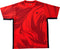The Yonex YTM14 Men’s Padel T-Shirt in Coral features bold black abstract swirl patterns, short sleeves, and a discreet black logo on the left chest. Black panels accentuate the sides of the shirt, combining athletic style with performance. Perfect for those seeking modern and stylish padel apparel, this Yonex t-shirt is designed to meet all the demands of today’s active men.