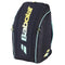 The Babolat RH Perf Padel 2nd Gen Backpack in black/multi offers high performance storage with multiple zippered compartments, ideal for carrying padel or tennis gear, and features the signature Babolat logo.
