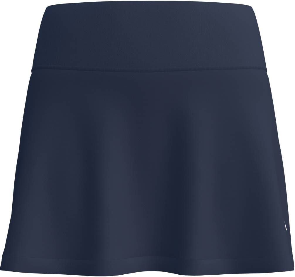 ADIDAS Court Womens Padel Skirt - Navy from adidas, featuring a wide waistband and slightly flared A-line silhouette, shown on a white background.