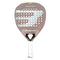 The Bullpadel Wonder 2026 Padel Racket - Rose Gold by Bullpadel features a rounded triangular shape, Hyper Core technology, rose gold surface with white accents and grip handle, multiple circular holes, and "WONDER" printed at the top.