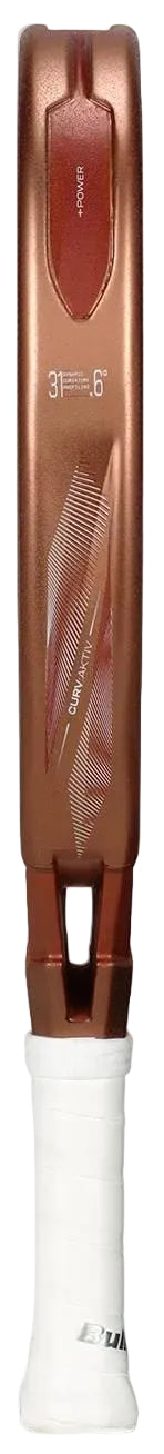 The Bullpadel Vertex 05 W Cloud 2026 Padel Racket stands upright against a plain background, its modern design and sleek Bullpadel branding echoing the contemporary style and comfort of today’s high-performance padel rackets.