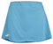 The Babolat Play Women's Padel Skirt in cyan blue features a straight waistband and a subtle white logo on the lower left. It is designed with Fiber Dry technology for comfort, and its smooth, minimalist design supports 360 Motion for optimal athletic performance.