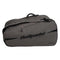 The Bullpadel BPP26022 XPLO Padel Racket Bag in grey features black zippers, handles, bold "Bullpadel" branding on the side, thermal racket compartments, and "XPLO" printed in the lower right corner.