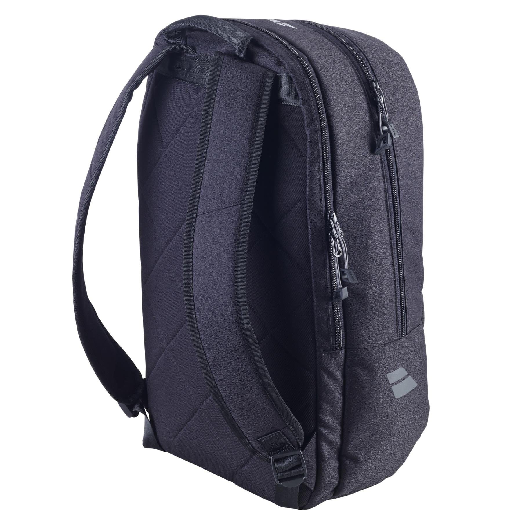 The Babolat Court Lite Padel Backpack - Black by Babolat offers quilted padding, two zippered compartments, adjustable straps, and a small front logo—ideal for everyday use as your padel backpack or racket bag.
