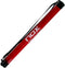 The NOX Red Padel Ball Collection Tube is a red cylindrical case with black strap and end caps, displaying the white NOX logo and “makes you improve” slogan—perfect for any padel training accessory set.